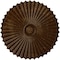 Ekena Millwork Shakuras Ceiling Medallion (For Canopies up to 5 3/4"), 33 7/8"OD x 2"P, Root Beer Crackle CM34SHRBC - alternate 1
